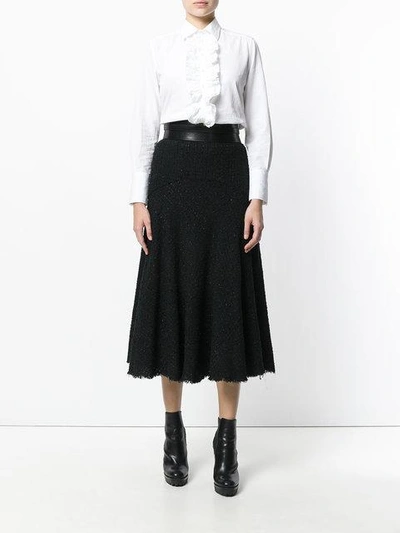 Shop Alexander Mcqueen Bouclé Midi Skirt