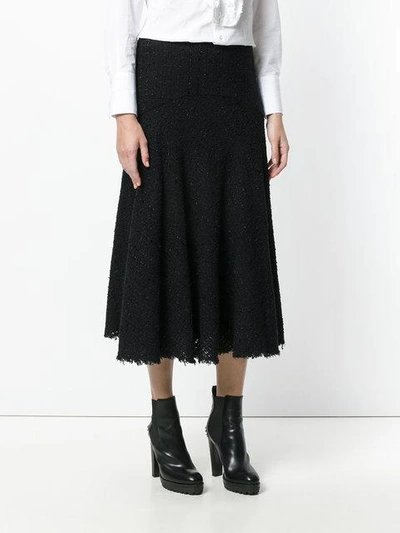 Shop Alexander Mcqueen Bouclé Midi Skirt