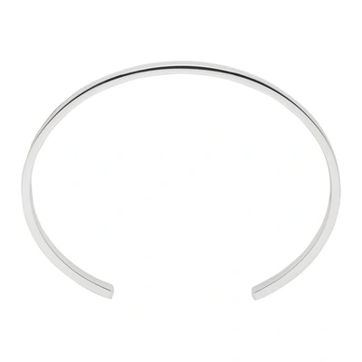 Shop Le Gramme Silver Polished Le 21 Grammes Cuff