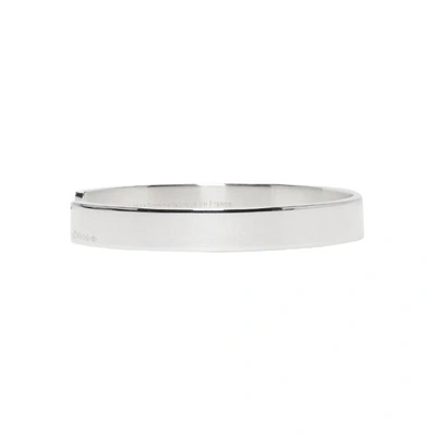 Shop Le Gramme Silver Polished Le 21 Grammes Cuff