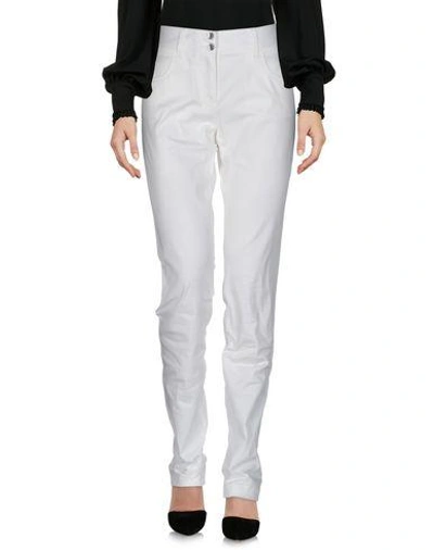 Shop Dolce & Gabbana Casual Pants In Ivory