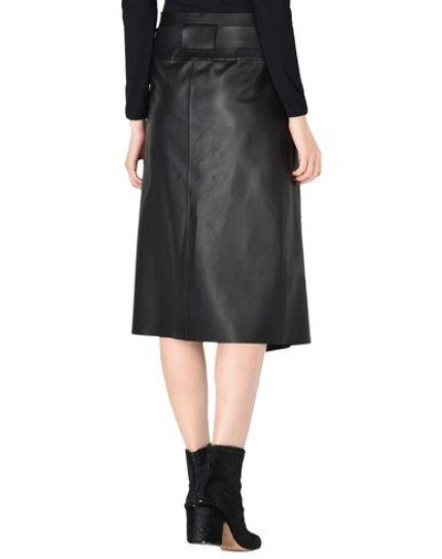 Shop Maison Margiela 3/4 Length Skirts In Black
