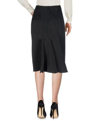 Shop Lanvin 3/4 Length Skirt In Black