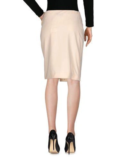 Shop Saint Laurent Knee Length Skirts In Ivory