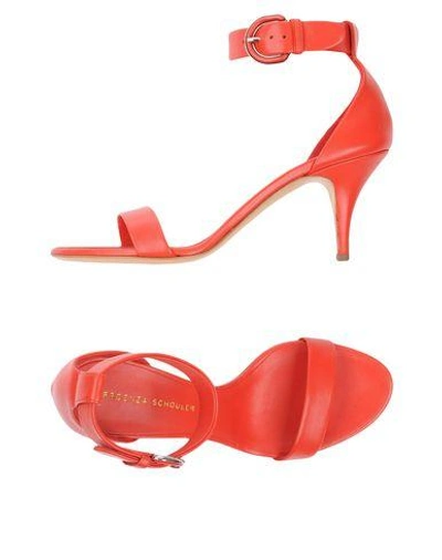 Shop Proenza Schouler Sandals In Red
