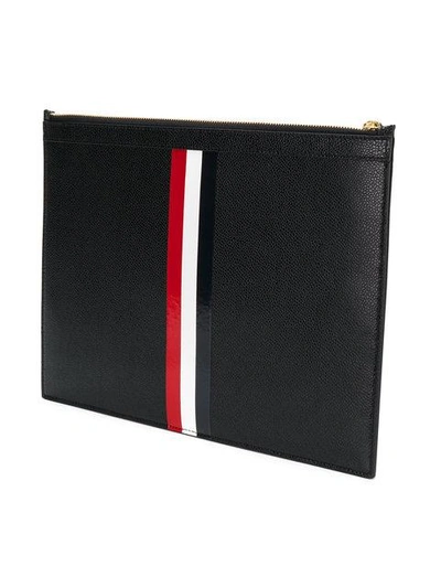 Thom Browne Tricolour Zipper Tablet Holder