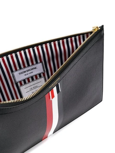 Thom Browne Tricolour Zipper Tablet Holder