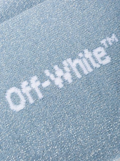 Shop Off-white Light Blue Triple Arrow Socks