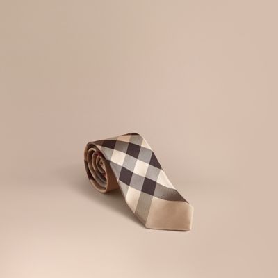 Burberry Modern Cut Check Silk In New Check | ModeSens