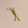 BURBERRY Braided Leather Knot Key Ring,40525851
