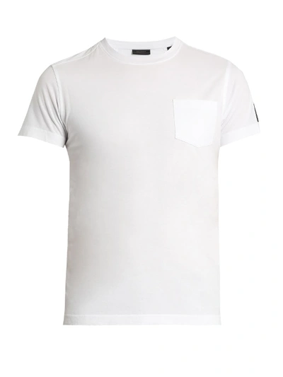 Belstaff Crew-neck Cotton-jersey T-shirt In White