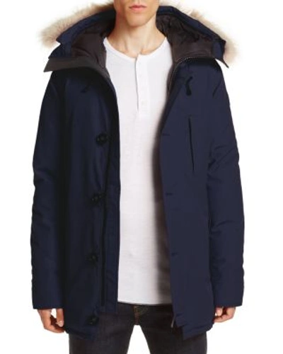 Canada Goose Chateau Parka With Fur Hood In Admiral Blue