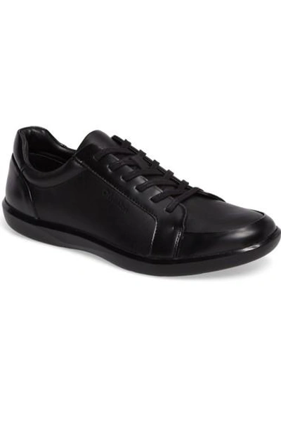 Shop Calvin Klein Macabee Sneaker In Black Leather