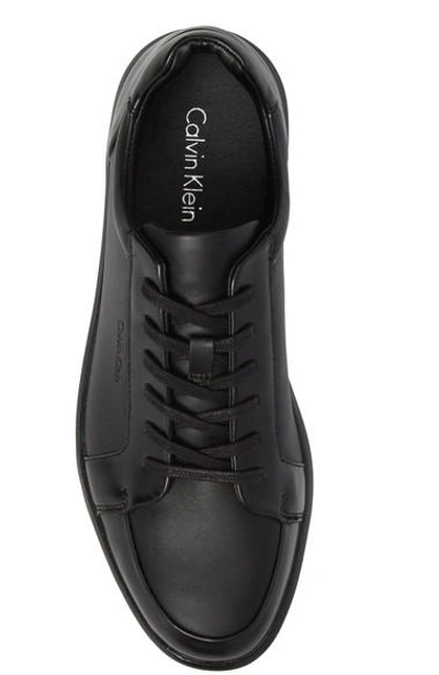 Shop Calvin Klein Macabee Sneaker In Black Leather