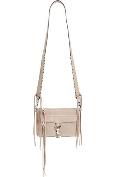 Shop Rebecca Minkoff Mini Mac Convertible Crossbody Bag - Brown In Sandstone