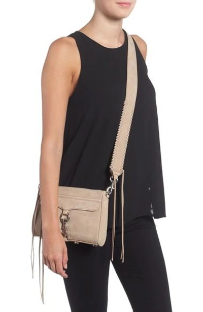 Shop Rebecca Minkoff Mini Mac Convertible Crossbody Bag - Brown In Sandstone