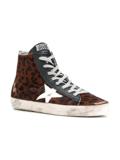 Shop Golden Goose Francy Hi In Brown