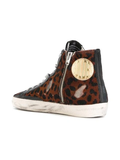 Shop Golden Goose Francy Hi In Brown