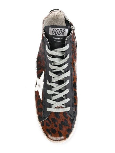 Shop Golden Goose Francy Hi In Brown