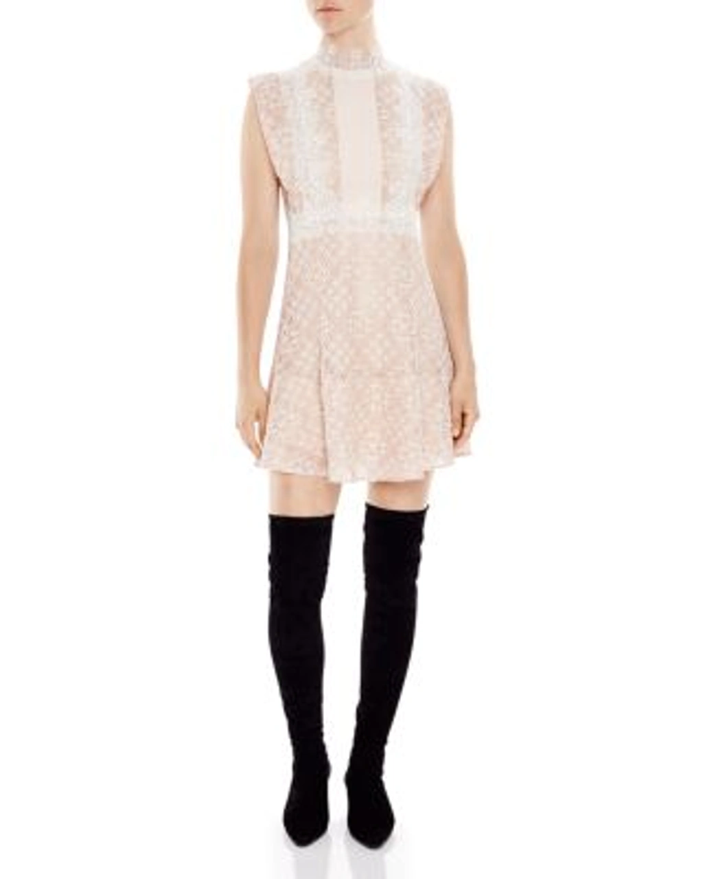 knee length dresses for ladies ONE OF A KIND) YOU'RE A REAL PEACH PIERCING DRESS  SULK Knitwear