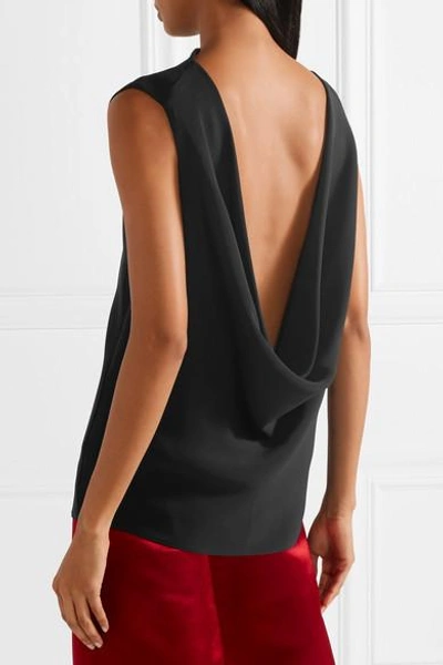 Shop The Row Sandra Draped Silk-crepe Top