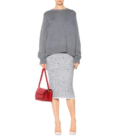 Shop Victoria Victoria Beckham Knitted Skirt