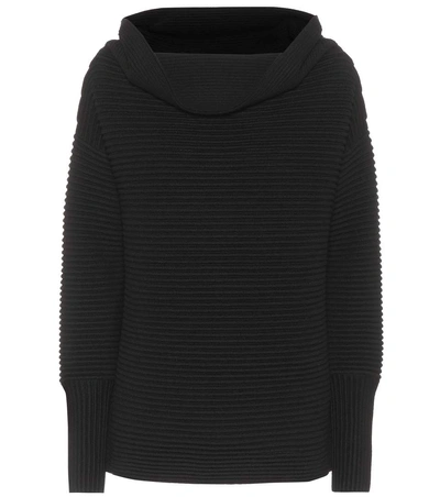 Victoria Victoria Beckham Off-the-shoulder Sweater In Llack