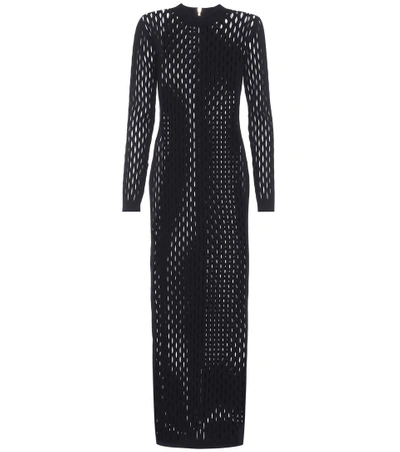 Shop Balmain Maxidress In Black