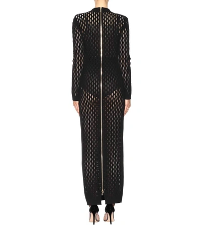 Shop Balmain Maxidress In Black