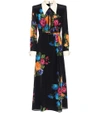 GUCCI Floral-printed silk dress