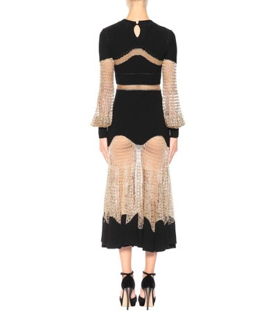 Shop Alexander Mcqueen Wool And Cashmere Dress In Llack