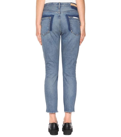 Shop Grlfrnd Karolina Cropped Jeans In Blue