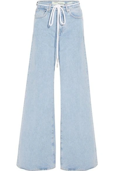 Shop Off-white High-rise Wide-leg Jeans