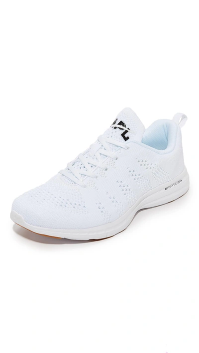 Shop Apl Athletic Propulsion Labs Techloom Pro Running Sneakers In Black, White