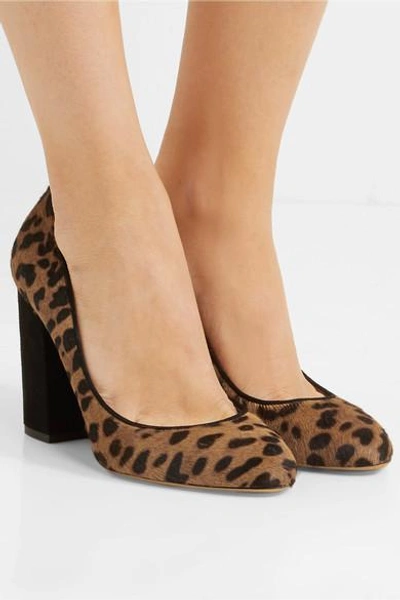 Shop Tabitha Simmons Lydia Leopard-print Calf Hair And Suede Pumps In Leopard Print