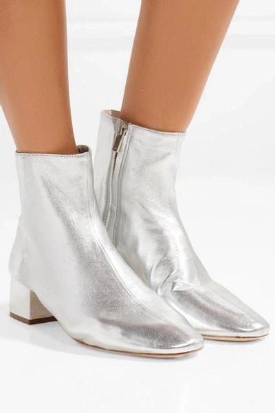 Shop Loeffler Randall Carter Metallic Leather Ankle Boots