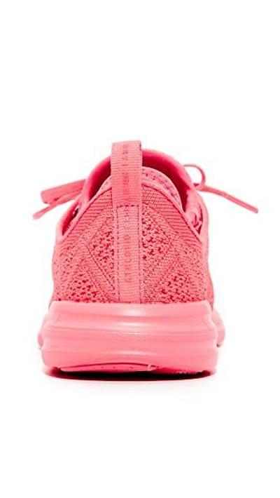 Apl Athletic Propulsion Labs Techloom Phantom 3d Mesh Sneakers In Fire Coral