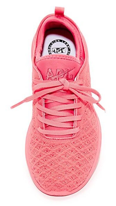 Apl Athletic Propulsion Labs Techloom Phantom 3d Mesh Sneakers In Fire Coral