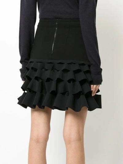 Shop Dion Lee Slash Ruffle Mini Skirt