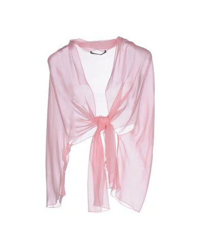 Shop Alberta Ferretti Silk Top In Pink