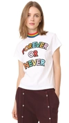 MIRA MIKATI FOREVER OR NEVER HIGH NECK T-SHIRT