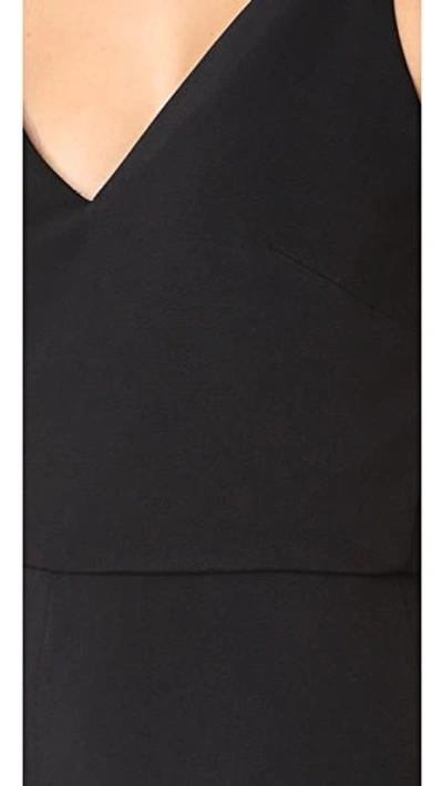 Shop Cushnie Et Ochs Jagged Bodice Cropped Jumpsuit In Black