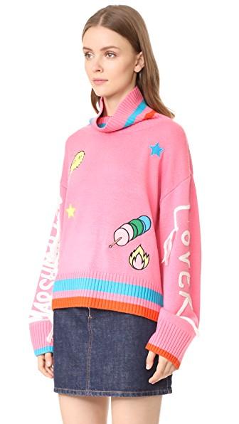 Mira Mikati Long Sleeved Jumper With Patches And Embroidered Arms - In ...