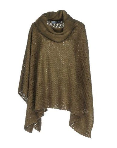 Shop Blumarine Capes & Ponchos In Khaki