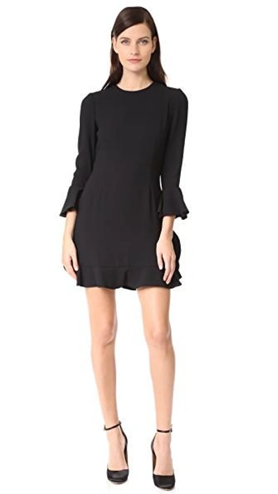 Shop Jill Jill Stuart Bell Sleeve Dress In Black