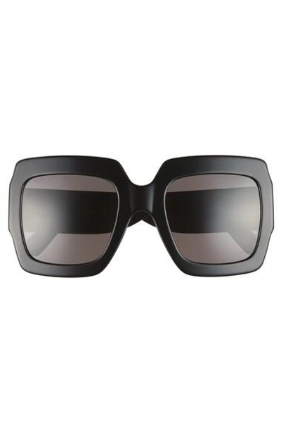 Shop Gucci 54mm Square Sunglasses - Black