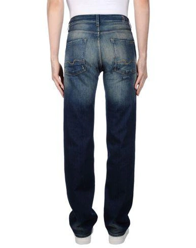 Shop 7 For All Mankind Denim Pants In Blue