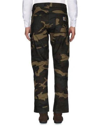 Shop Carhartt Casual Pants In Military Green