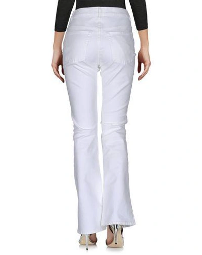 Shop Acne Studios Denim Pants In White