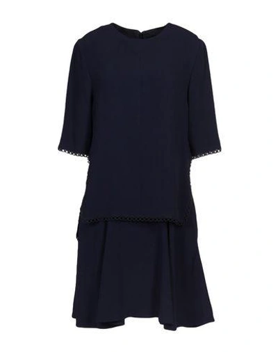Shop Stella Mccartney Knee-length Dress In Dark Blue